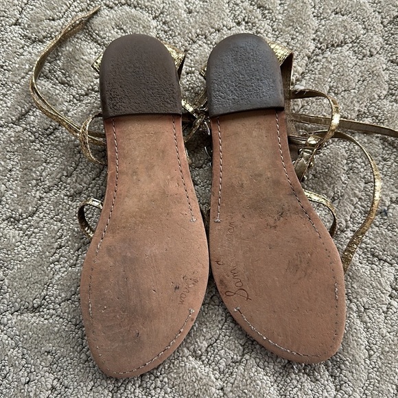 Sam Edelman Golden Sandals Size 9.5 - Picture 4 of 4